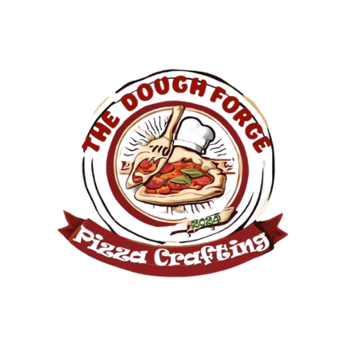 doughforgelogo White Circle Updated The Dough Forge Logo